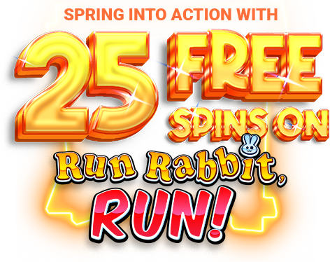Giant Spins 25 Free Spins on Run Rabbit, Run